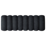 Summer Upholstered Channel Accent Bench Black