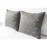 Insect Embroidery Pillow Cover (Set of 1)