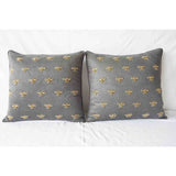 Insect Embroidery Pillow Cover (Set of 1)