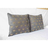 Insect Embroidery Pillow Cover (Set of 1)