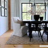 Ionut Checkered Jute Area Rug