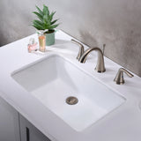 Rhodes Series 21 in. Ceramic Undermount Sink Basin in White