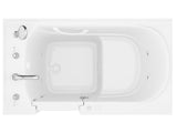 ANZZI Value Series 30" x 53" Therapeutic Walk-In Tub with Dual Hydrotherapy (Air & Water), Inline Heater, and Quick Fill Faucet, White
