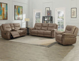 Isabella Sand 3 Piece Manual Motion Set (Sofa, Loveseat & Chair)