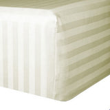 300TC Sateen Stripe Cotton Fitted Sheet