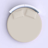 400TC Sateen Solid Cotton Round Fitted Sheet