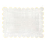 Allena 400TC Cotton Scallop Embroidery Sateen Microcheck Pillow Sham