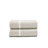 400TC Cotton Classic Luxurious Embroidery Sateen Solid Pillowcases (Set of 2)