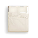 400TC Cotton Luxurious Single Embroidery Sateen Solid Duvet Cover Set