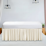 400TC Daybed Sateen Solid Cotton Gathered Bed Skirt