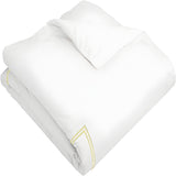 500TC Cotton Double Embroidery Sateen Solid Duvet Cover Set