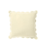 Monogram 400TC Luxurious Scallop Embroidery & Border Cotton Euro Sham