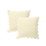 400TC Luxurious Scallop Embroidery & Border Cotton Euro Sham
