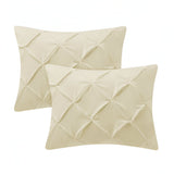 400TC Cotton Pintuck Sateen Solid Pillow Sham