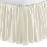 400TC Sateen Solid Cotton Gathered Bed Skirt