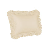 400TC Sateen Solid Cotton Ruffle Pillow Sham