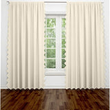 Scallop Luxurious Polyester Curtain (Set of 2)