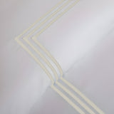 400TC Cotton Triple Embroidery Sateen Solid Duvet Cover Set