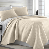 Square Knitted Cotton Coverlet