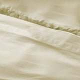 400TC Cotton Sateen Solid Fringe Duvet Cover Set