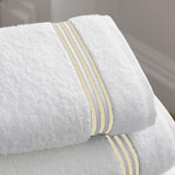 Cotton Triple Embroidered Bath Towels (Set of 2)