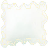 Imaginary Scallop 400TC Cotton Embroidery Sateen Solid Pillow Sham