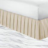 400TC Sateen Solid Cotton Pleated Bed Skirt