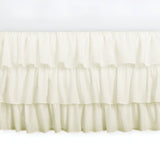 400TC Sateen Solid Cotton Ruffle Bed Skirt