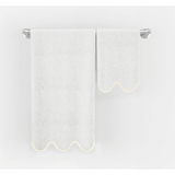 Scalloped Embroidered Bath Towels (Set of 2)