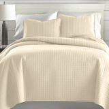 Square Knitted Cotton Coverlet