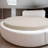 400TC Sateen Solid Cotton Round Sheet Set