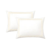400TC Cotton Classic Embroidery Sateen Solid Pillow Sham