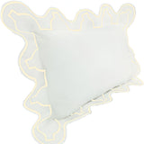 Imaginary Scallop 400TC Cotton Embroidery Sateen Solid Pillow Sham