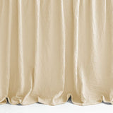 400TC Cotton Sateen Solid Textured Ruffle Bedspread Set
