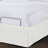 Detachable Wrap Around Polyester Ticking Stripe Tailored Bed Skirt
