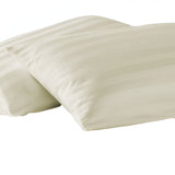 300TC Sateen Cotton Stripe Pillowcases (Set Of 2)