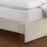 400TC Sateen Solid Cotton Wrap Around Tailored Bed Skirt