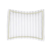 400TC Cotton Double Edge Embroidery Sateen Stripe Duvet Cover Set