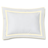 400TC Embroidery & Border Cotton Sateen Solid Duvet Cover Set