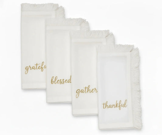 Embroidered Christmas Napkins
