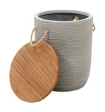 Biban Side Table Natural & Gray