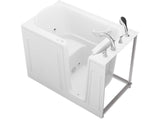 ANZZI Value Series 30 in. x 53 in. Quick Fill Walk-in Whirlpool Tub in White