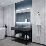 36-in. x 48-in. Frameless LED Front/Back Light Bathroom Mirror w/Defogger