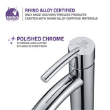 ANZZI Quartet Series Single Handle High Arc Vessel Sink Faucet, 1.2 GPM, Various Finishes
