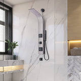 Aura Series 39 in. 2-Jetted Full Body Shower Panel System with Rainfall Showerhead and Spray Wand