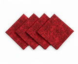 Red Napkins - Floral Napkins