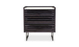Paloma 3 Drawer Nightstand Charcoal Grey