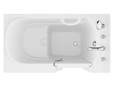 ANZZI Coupe Series 29 in. x 52 in. Quick Fill Walk-In Soaking Tub in White