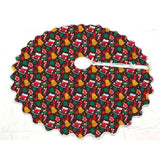 Printed Scalloped Christmas Tree Skirt
