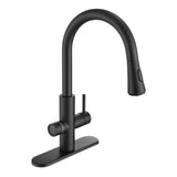 ANZZI Sunset 4-in-1 Faucet: Cold, Filtered, Instant Hot & Boiling Water Dispenser, Pull-Out Sprayer, Digital Tank Control, ETL Certified